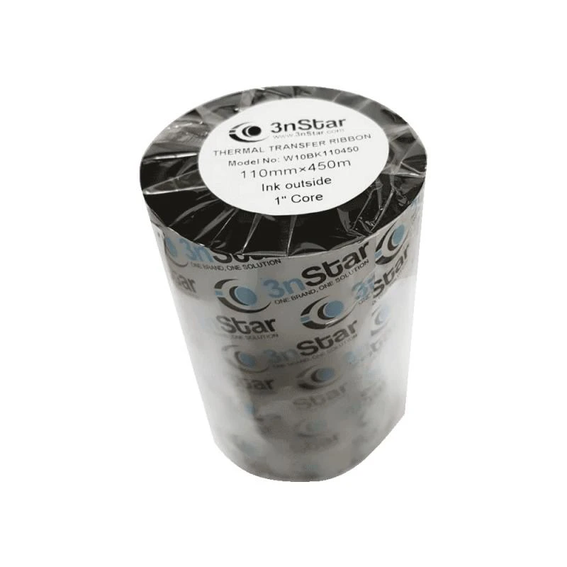 RIBBON 3NSTAR ETIQUETA 4" W10BK110450 110MM X 450M  ( Fita Termica Transfer )