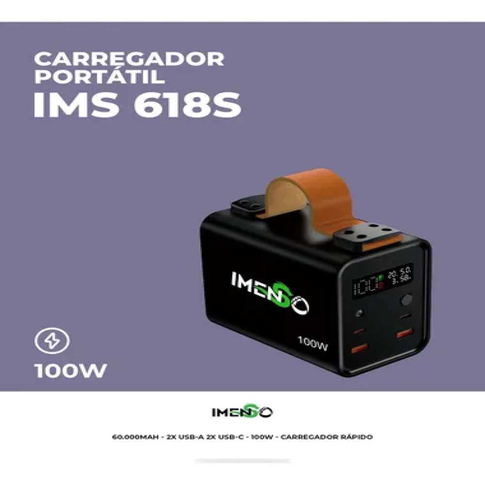 POWER BANK IMENSO 100W 60.000MAH 618S STARLINK Mini Notebook