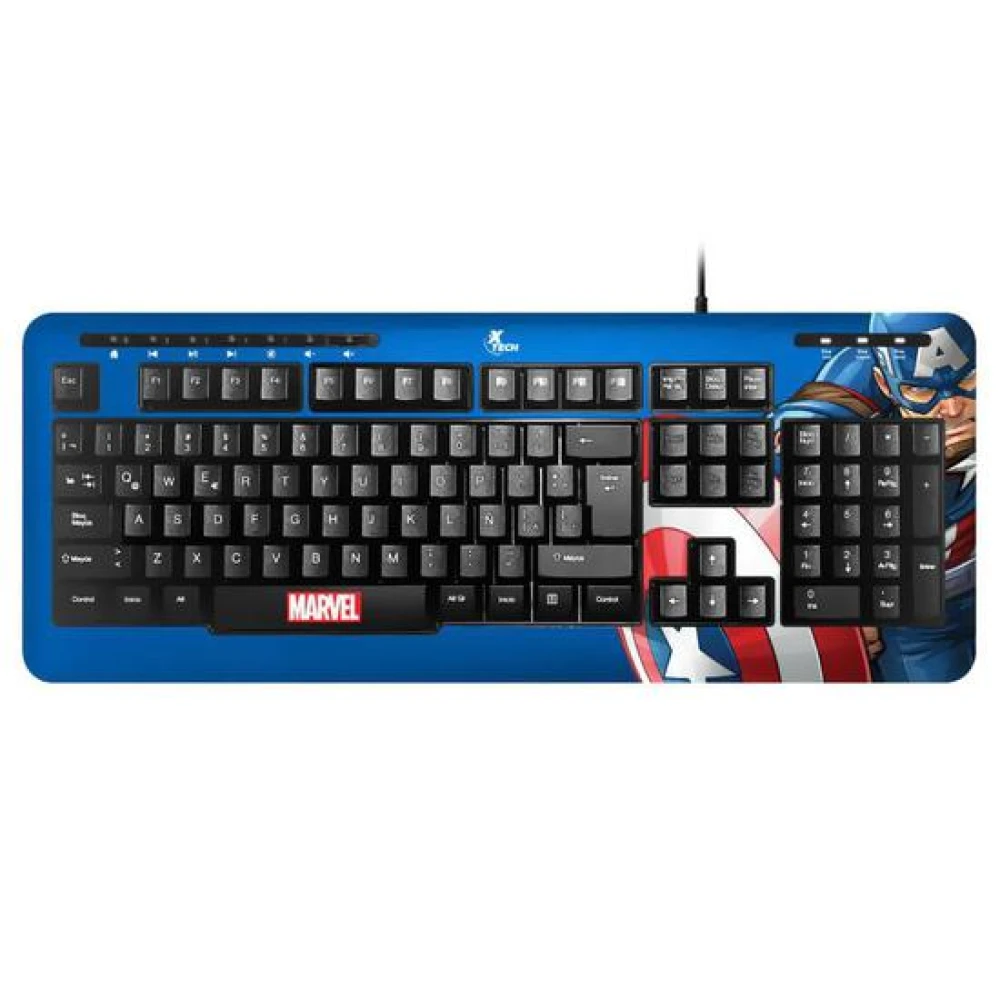Teclado X-Tech Capitão América XTK-M401CA USB