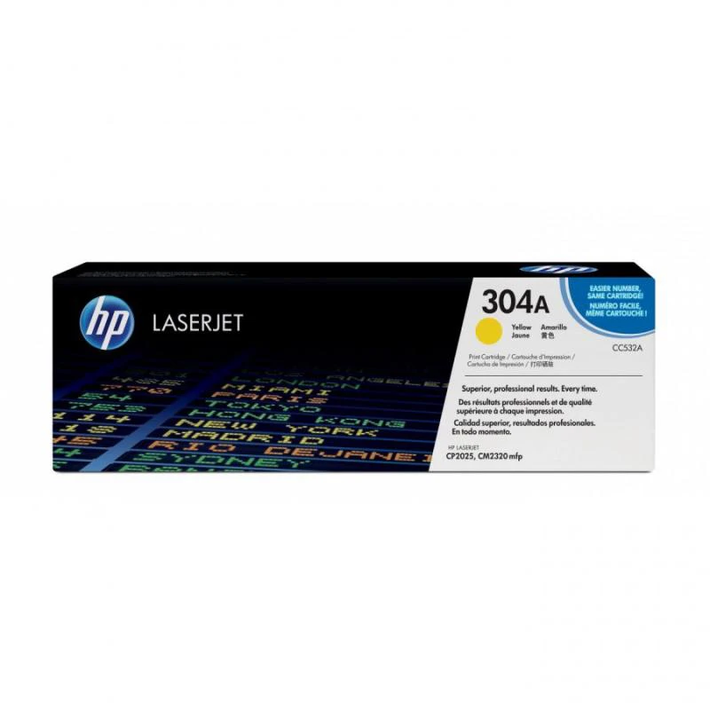 TONER HP 304A  CC532A  Amarillo         ( Impressora LaserJet CP2025 / MFP CM2320 )            