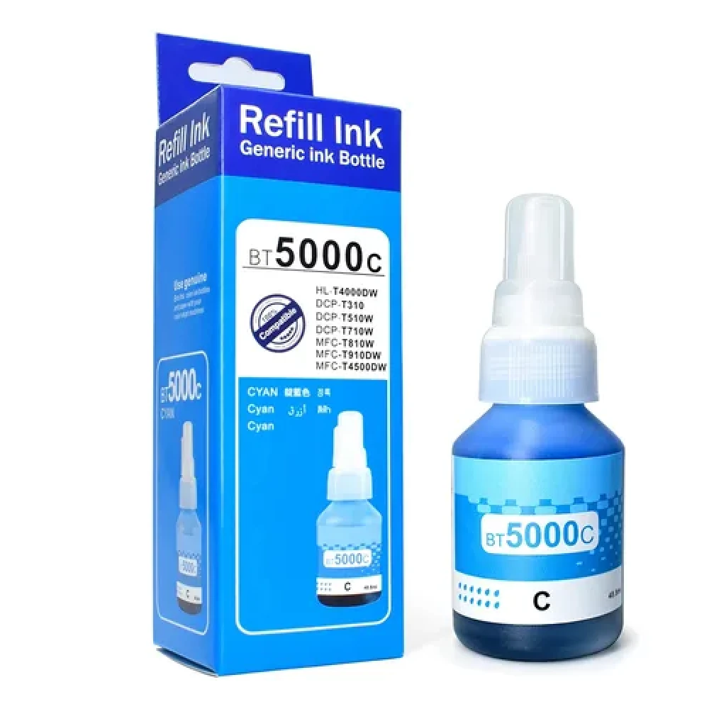 TINTA BROTHER compatible BT5001C CYAN 50ML