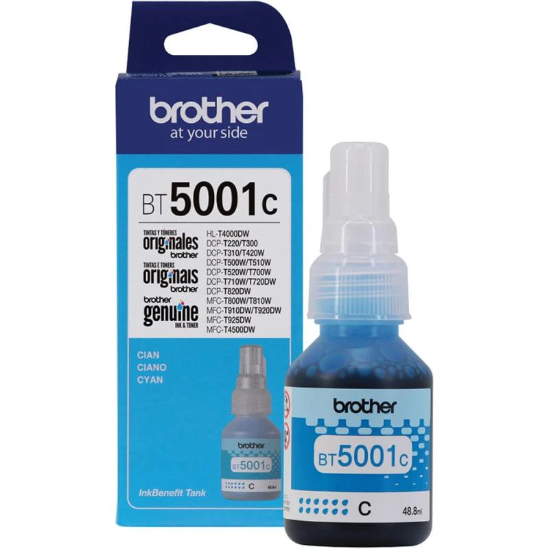 Botella De Tinta Brother BT5001C - 48.8mL