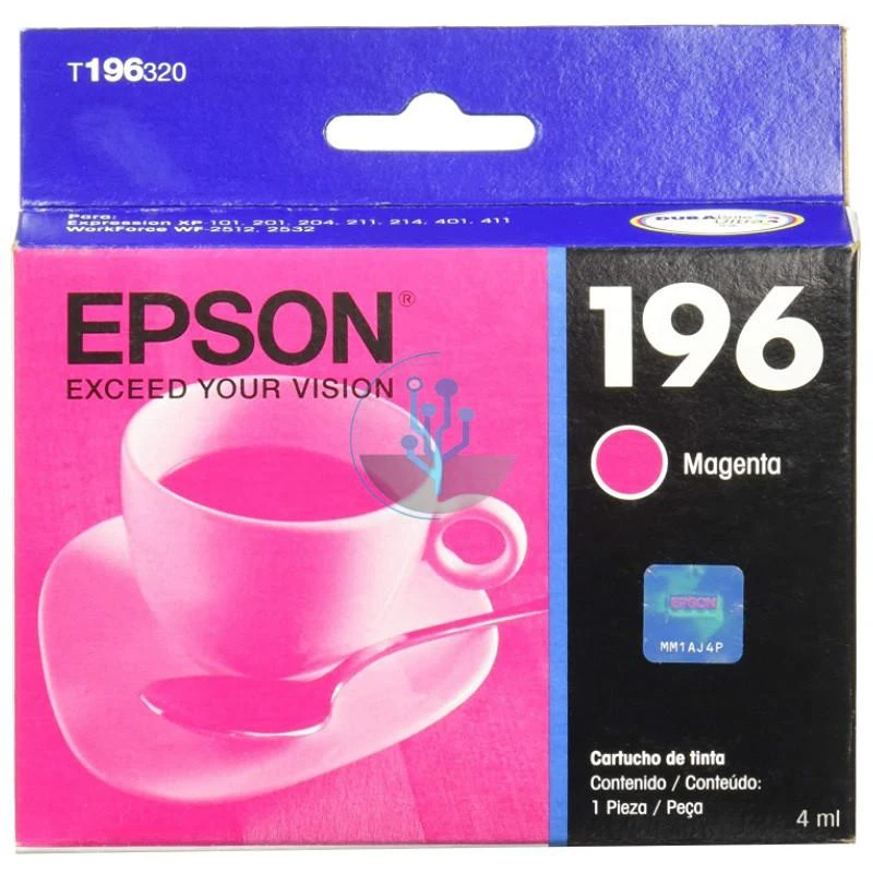 TINTA EPSON T196 320 MAGENTA XP-401 411/WF-2512 252