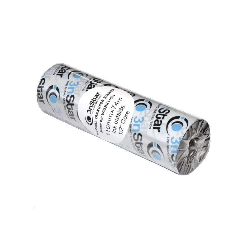RIBBON 3NSTAR ETIQUETA 4" W05BK11074  110MM X  74M