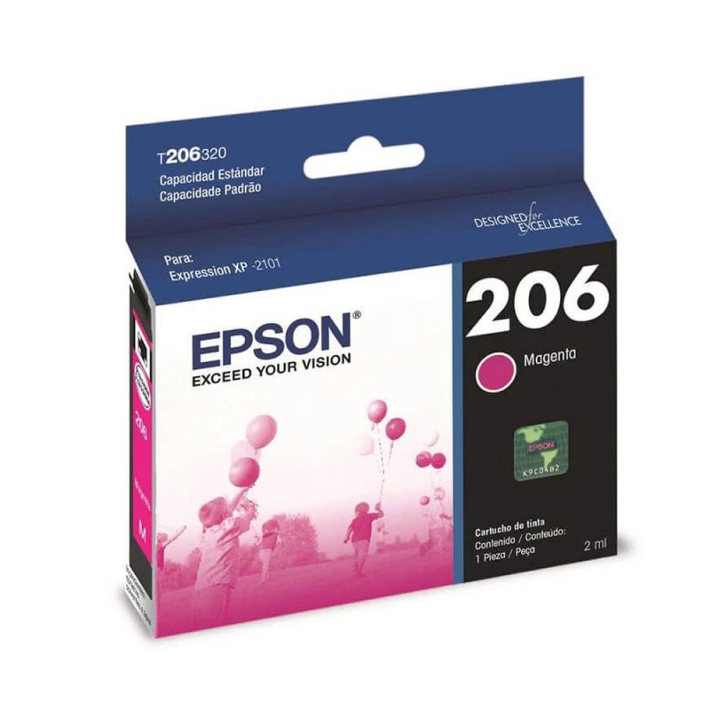 TINTA EPSON 206 T206320 MAGENTA  XP-2101