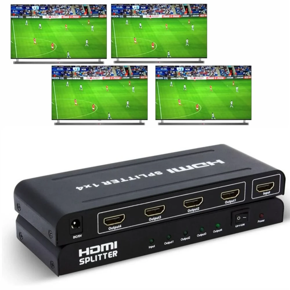 SPLITTER HDMI 1X4 1080P 4K 3D