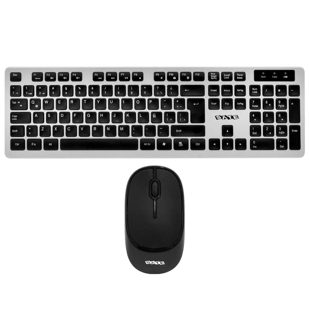 Teclado + Mouse Wireless Sate AK-762G ESPAÑOL