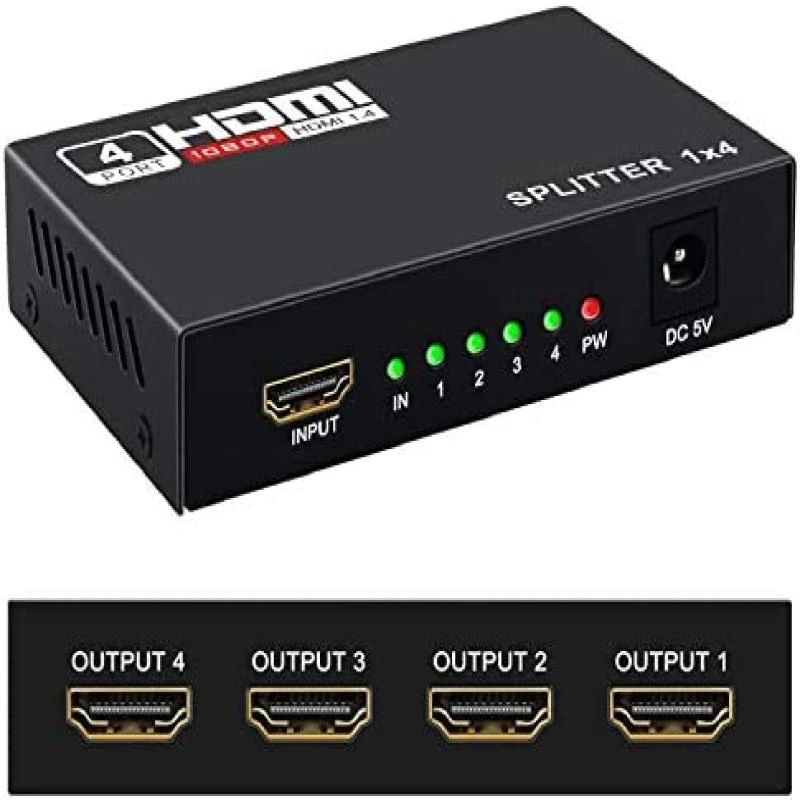 SPLITTER HDMI 1X4 1080p 3D FULL HD