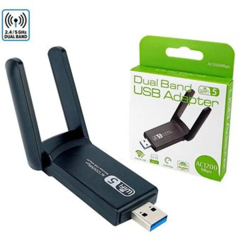 ADAPTADOR WIFI USB 3.0 2.4/5G 1300MBPS