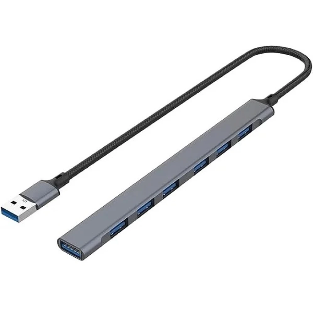 Adaptador Hub Usb 3.0   7 Portas Usb 3.0 Ultra Slim aluminio