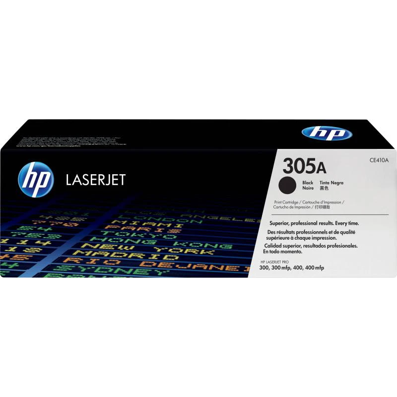 TONER HP 305A  CE410A  Negro         ( Impressora LaserJet PRO Serie 300 y 400 /  300MFP / 400MFP )  