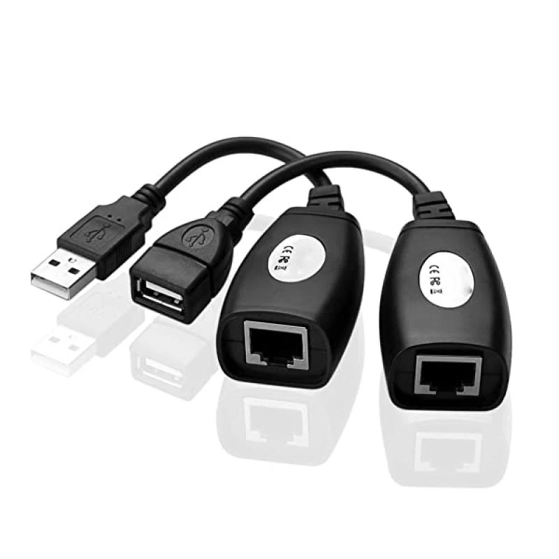 ADAPTADOR EXTENSOR USB POR RJ45 45 METROS