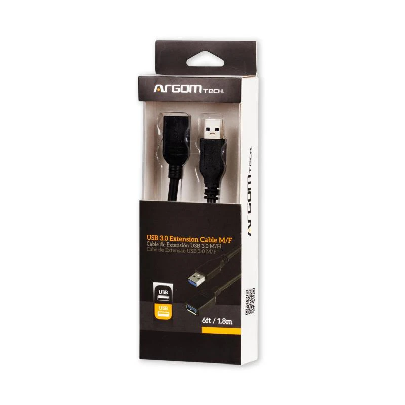CABLE EXT. USB3.0 ARG-CB-0046 M/F  1.8MT 