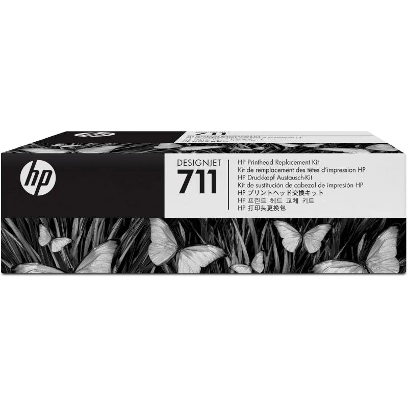 Tintas HP 711  C1Q10A  Kit Cabecote + 4 tintas  ( Impressora HP Designjet T120 / T520 )