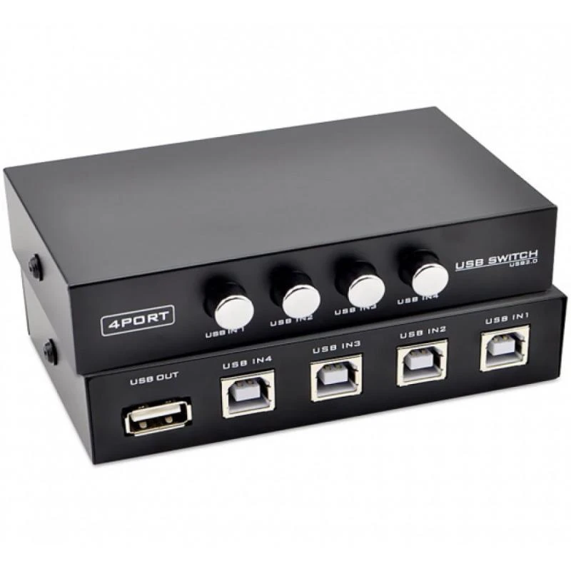 SWITCH KVM USB A-B 1X4 IMPRESORA / ESCANER