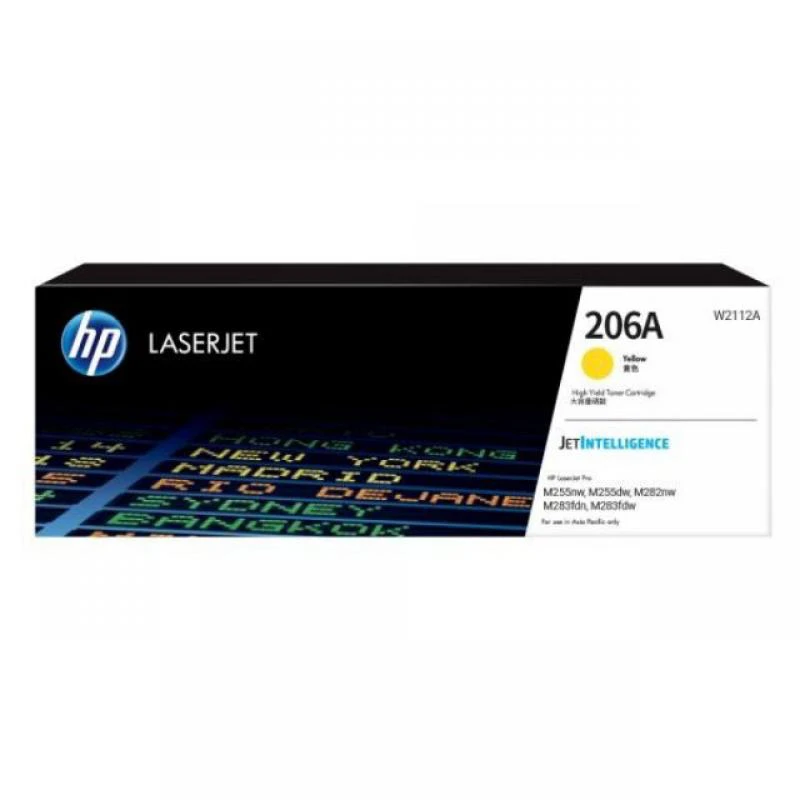 TONER HP 206A  W2112A  Yellow       ( Impressora LaserJet PRO M255 / MFP M282 / MFP M283 ) 