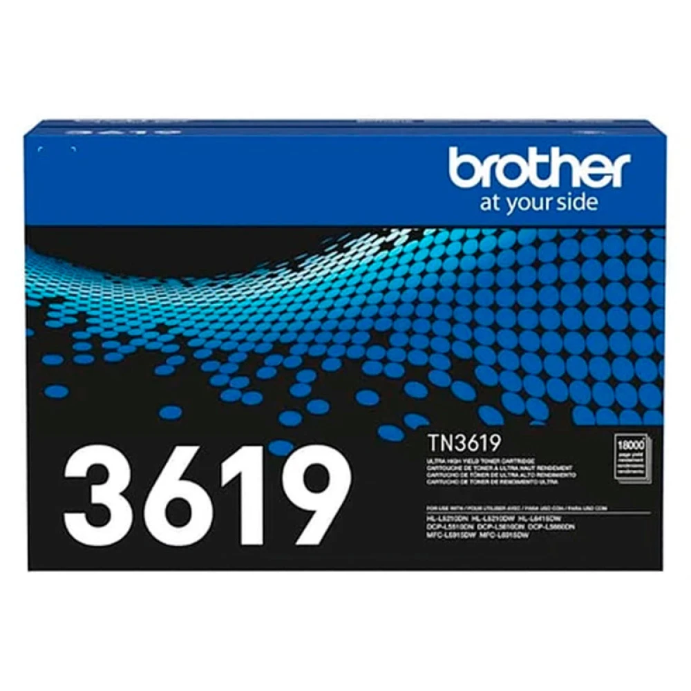TONER BROTHER TN3619 18.000 PAGINAS  ( HL-L5210DN / HL-L5210DW / HL-L6415DW / DCP-L5161DN / DCP-L5660DN / MFC-L5915DW / MFC-L6915DW / 3609XL )