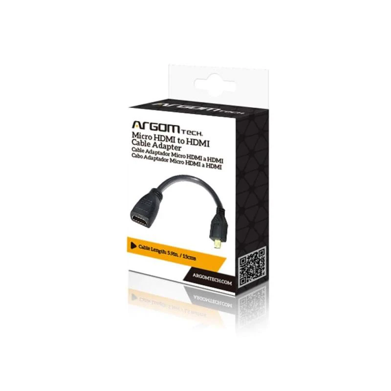 ADAPTADOR MICRO HDMI A HDMI ARGOM ARG-CB-0054