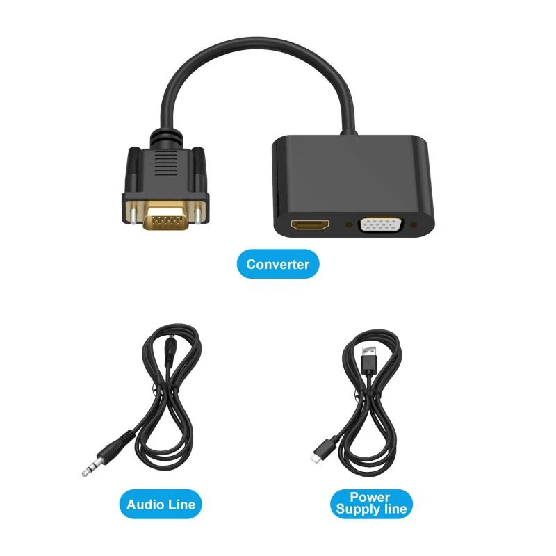 ADAPTADOR VGA a VGA / HDMI