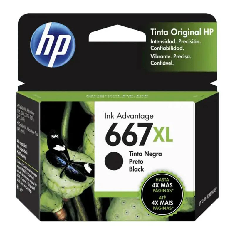 TINTA HP 667XL 3YM81AL NEGRO