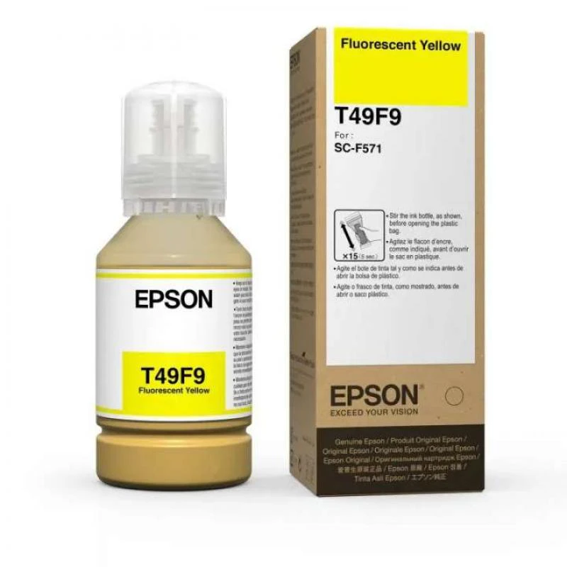TINTA EPSON T49F920 AMARELO 140ML SUBLIMATICA Fluorescente Yellow  F571