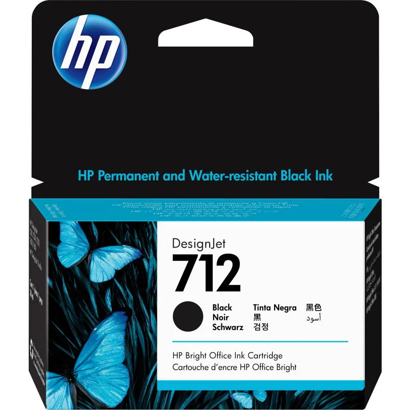 TINTA HP 712 3ED70A NEGRO 38ML  ( for Impressora HP Designjet T210 / T230 / T250 / T630 / T650 ) 
