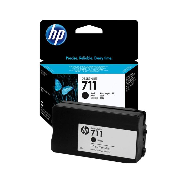 TINTA HP 711XL ( CZ133A ) NEGRO 80ML  ( Impressora HP Designjet T120 / T520 )