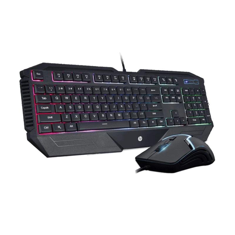 Teclado Gamer HP GK1100 RGB Retroiluminado Multimidia - Mouse USB