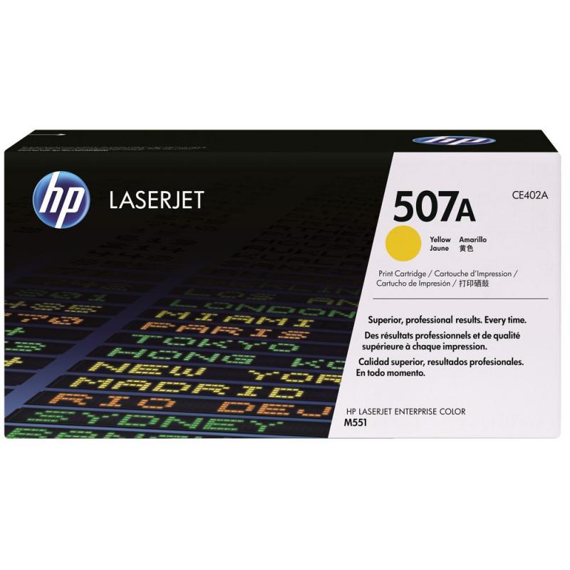 TONER HP 507A  CE402A  Amarillo ( Impressora LaserJet  Enterprise M551 / MFP 500 / M575 )