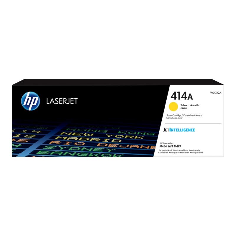 TONER HP 414A  W2022A  Yellow   ( Impressora LaserJet PRO / Enterprise M454 / M455 / MFP M479 / MFP M480 )