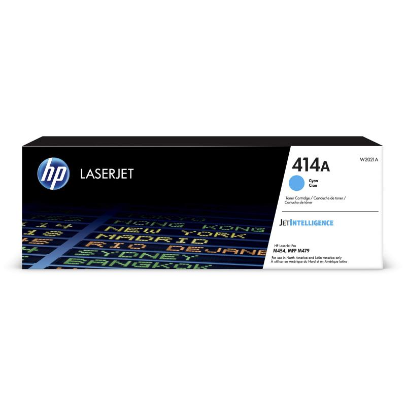 TONER HP 414A  W2021A  Cyan   ( Impressora LaserJet PRO / Enterprise M454 / M455 / MFP M479 / MFP M480 )