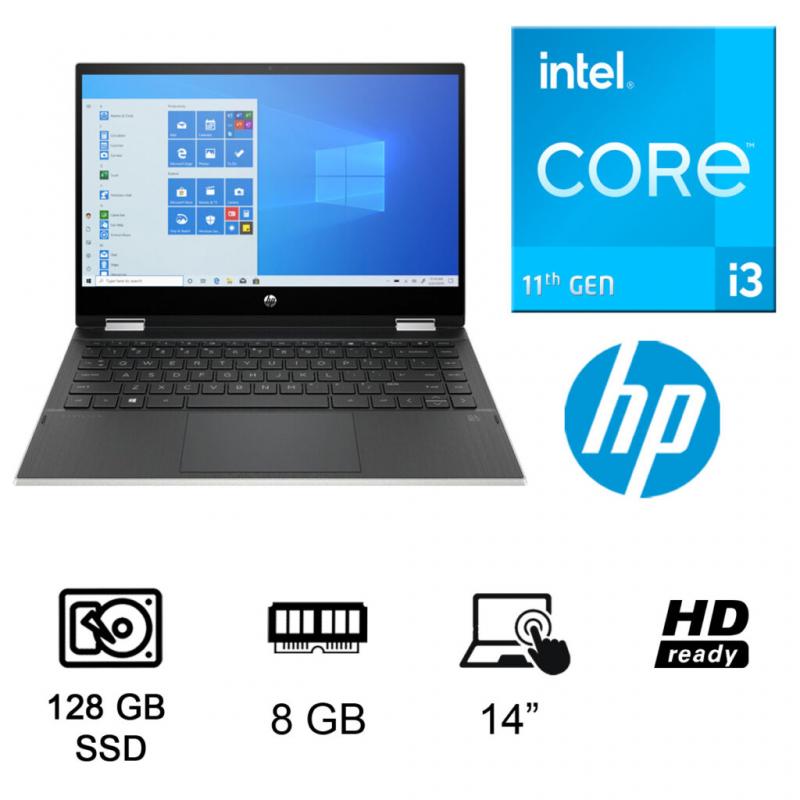 Notebook HP I3-1115G4 14M-DW1013DX 8GB-RAM/128GB-SSD/14"/360