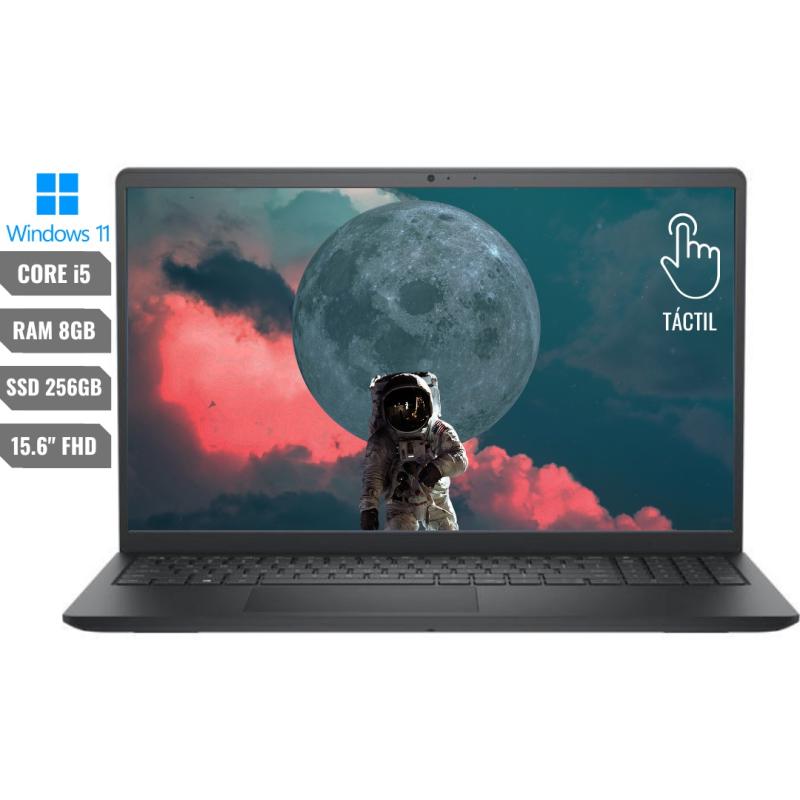 Notebook Dell I3511-5829BLK-Pus Intel Core i5 1135G7 de 2.4GHZ Tela Touch Full HD 15.6" / 8GB de Ram / 256GB SSD - Preto