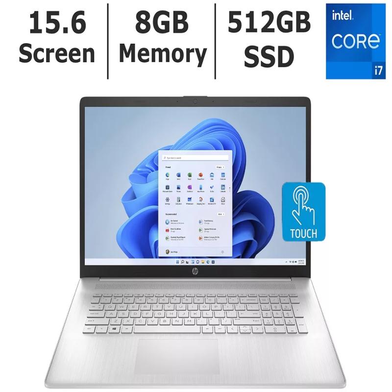 Notebook HP 15-DY2177  Intel Core i7-1165G7 8GB Ram / 512GB SSD / Tela 15.6"  Full HD Touch - Prata