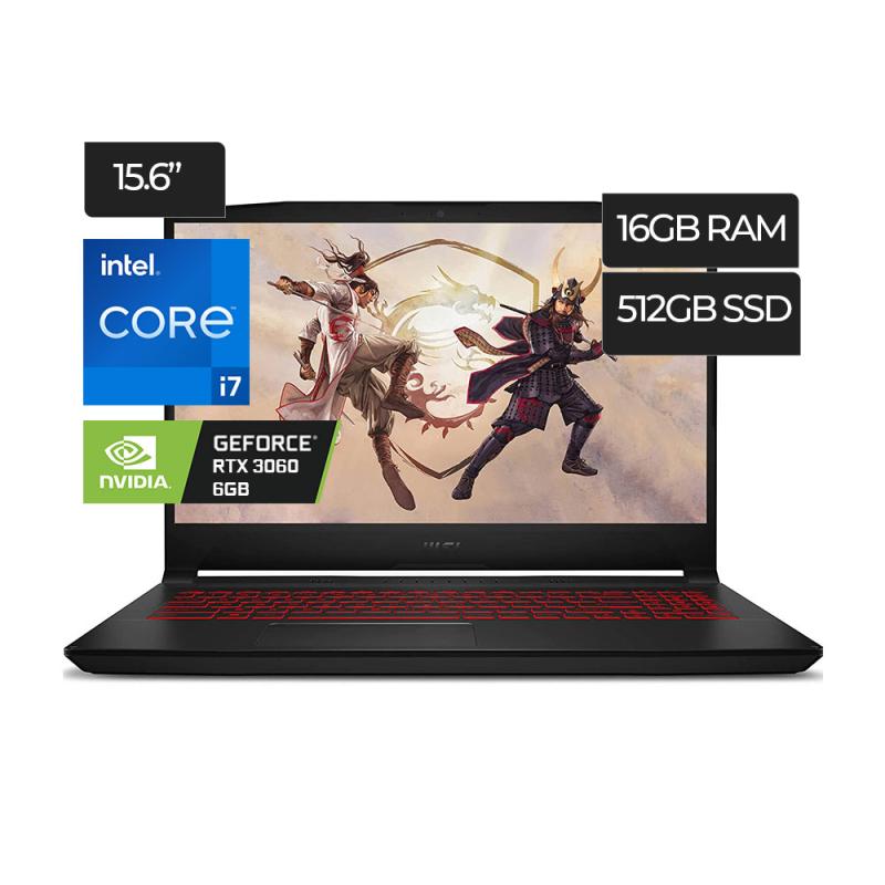 Notebook MSI Katana GF66 12UE-603  i7-12700H 4,70 GHz / Tela 15.6" FHD / 16GB Ram/ 512GB SSD/ VGA RTX 3060 6GB/ Preto