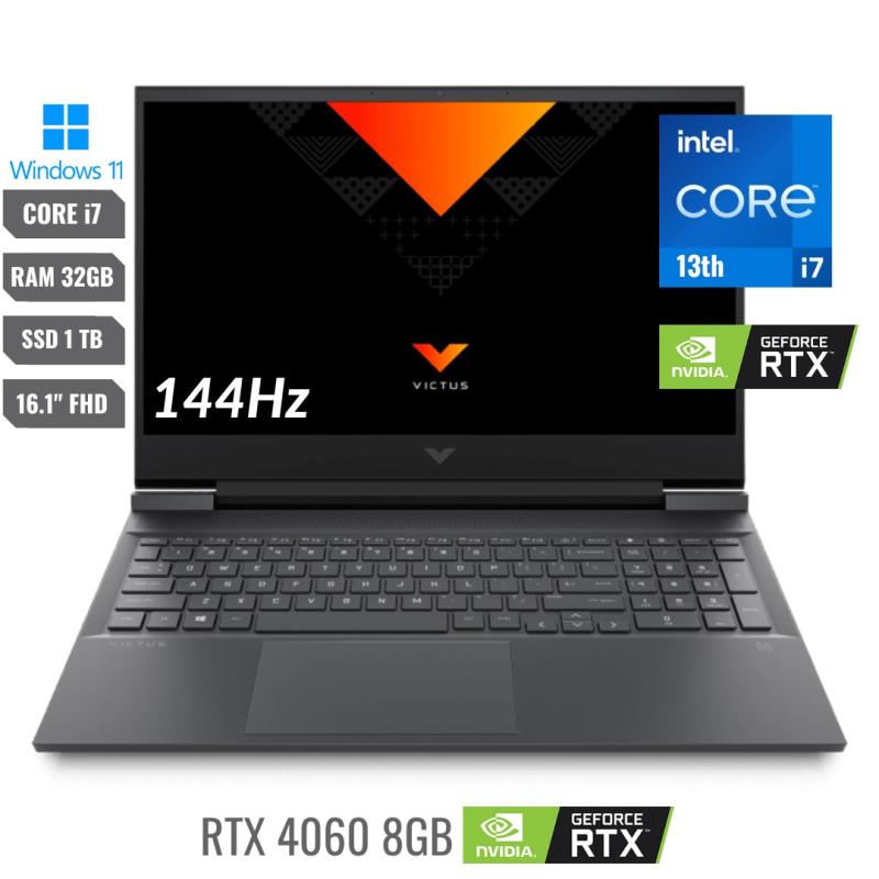 Notebook Gamer HP 16-R0073CL Intel i7-13700HX  32GB / 1TB SSD / RTX4060 8GB/ 16.1" FHD/ W11