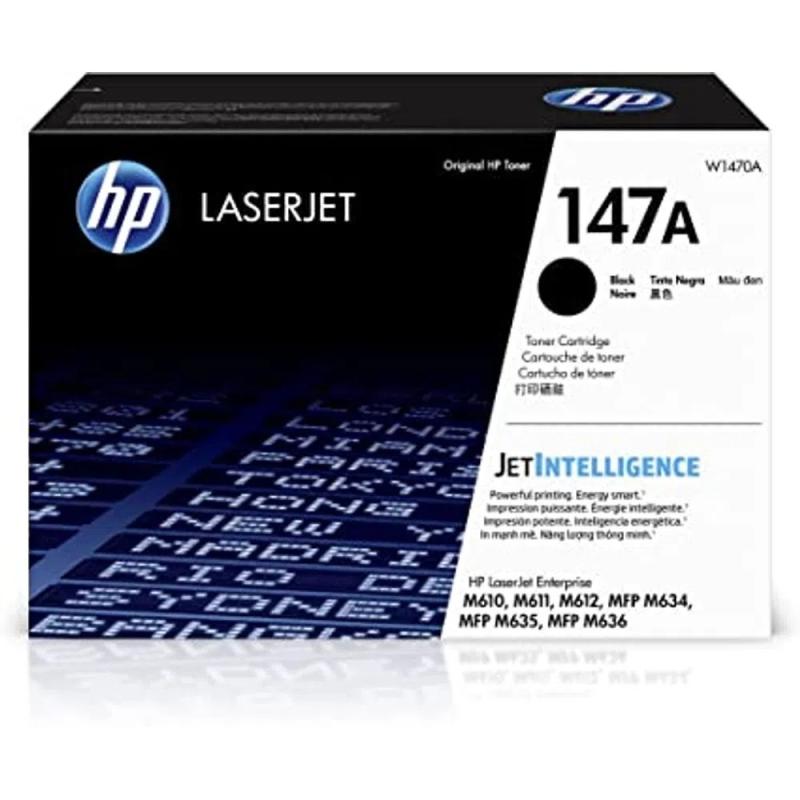 Toner HP 147A W1470A BLACK Para impressora HP LaserJet M610,  M611, M612, M634, M635, M636