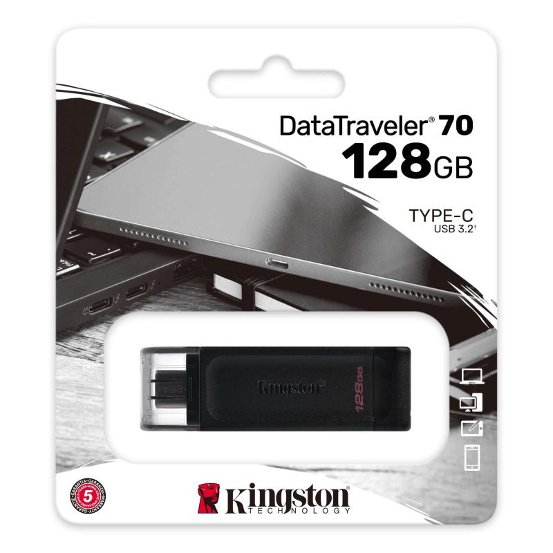 PENDRIVE KINGSTON 128GB DT70 USB-C 3.2