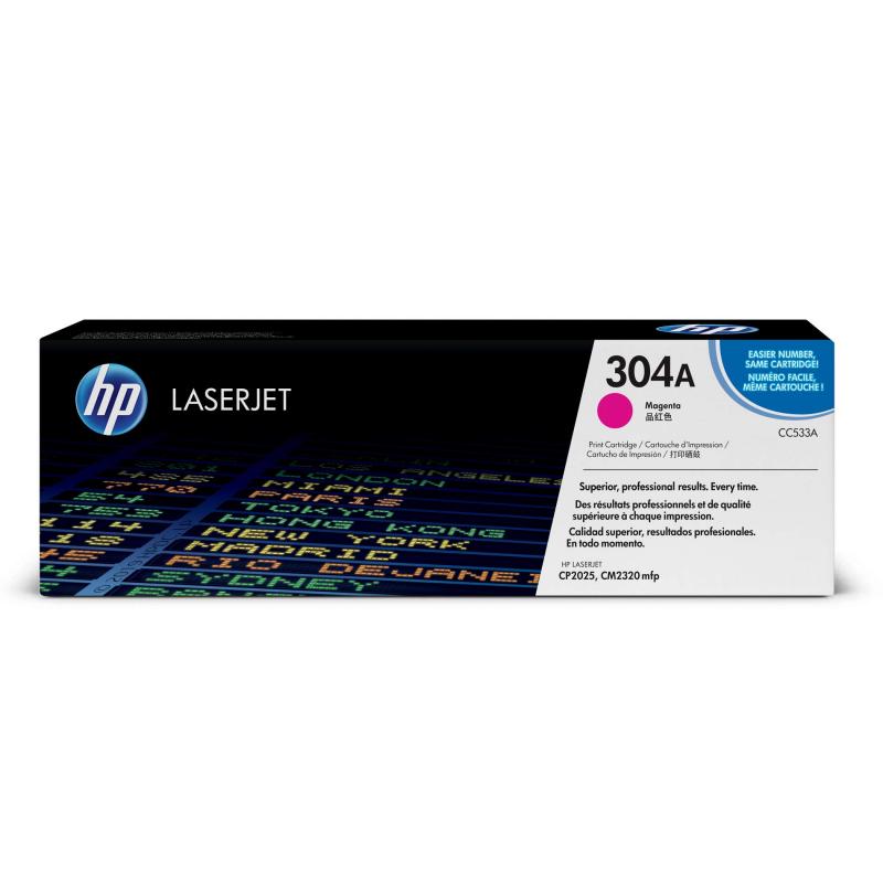 TONER HP 304A  CC533A   Magenta         ( Impressora LaserJet CP2025 / MFP CM2320 )